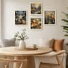 The Castle Decor Golden Deer Sunrise Wall Art Set of 4