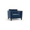 Lewis Sofa Set (Colour : Lapis Blue, Cushion : Hard, Seater : 2+1+1)
