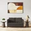 Florence Premium 2 Seater Fabric Sofa in Stone Grey Velvet Colour