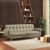 Waverly 3 Seater Leather Sofa in Taupe Mist Colour