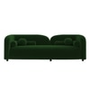 Homro Velvet 3 Seater Sofa in Green Colour