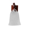 Devansh Solid Wood Electric Wall Light in Brown Colour with White Shade Count of 1 Light