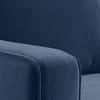 Apollo Sofa Set (Colour : Lapis Blue, Cushion : Hard, Back Type : High Back, Seater : 3+1+1)