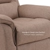 Silvana One Seater Motorized Fabric Recliner in Taupe Beige Colour