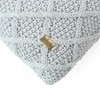 Shannon Cool Grey Knit Cotton Cushion Cover  12X20  Inches