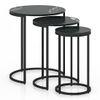 Livingston Metal Side Table in Black Finish