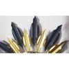 Black and Golden Designer Metal Wall Clock