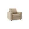 Apollo 1 Seater Fabric Sofa in Ash Grey Velvet Colour