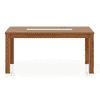 Brighton XL 6 Seater Dining Table In Amber Walnut Finish