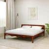 Isabella Solid Wood King Size Non Storage Bed In Honey Oak Finish