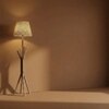 Vrikshya Beige Jute Floor Lamp with Beige Jute Base
