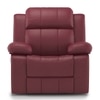 Griffin Recliner Single Seater - Crimson Burgundy