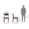 Kerry Solid Wood Dining Chair Set Of 2 In Mahogany Finish