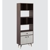 Wisdom Display Unit in Choco Walnut Finish