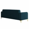 Veniza Velvet 3 Seater Sofa In T Blue Colour