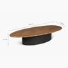 Ark Solid Wood Coffee Table in Brown Colour