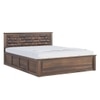 Yashika Solid Wood Queen  Size Bed With Hydraulic Storage (Provincial Teak Finish)