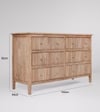 Woolyarf Solid Wood Chest Of 6 Drawers In Natural Finish