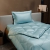 Stoa Paris Comforter for Single Bed, 300TC Satin Comforters in Dreamy Blue