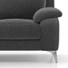 Emila 1 Seater Fabric Sofa in Grey Colour