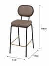Camilla Upholstered Bar Chair