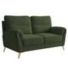 Osbert Velvet 2 Seater Sofa in Olive Green color