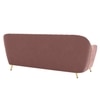 Rivo Velvet 3 Seater Sofa In Peach Color