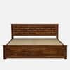 Lumora Box Storage Solid Wood Bed King Size in Provincial Teak Finish
