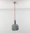 DEMARIUS Blue Glass Single Light Hanging Pendant