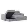 Peckham 3 Seater Click Clack Sofa Cum Bed In Granite Weave Colour