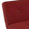 Zehnloch 3 Seater Click Clack Sofa cum Bed In Salsa Red Colour