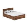 Simplicity Solid Wood Queen  Size Bed With Box Storage (Provincial Teak Finish)