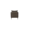 Lucas Solid Wood Accent Chair in Grey Colour
