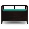 Rhodes Solid Wood Bench In Mango Mahogany Finish