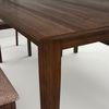 Monterey 4 Seater Dining Set with 4 Chairs (Rubberwood, Dark Cappuccino Finish)