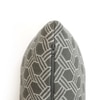 Geometric Knit Cotton Cushion Cover  Fossil Natural 12X20  Inches