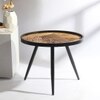 Dune Round Table  Large by De Maison Decor in Classical Design in Gold Finish