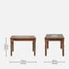 Rangrez Sheesham Wood 6 Seater Dining Set in Provincial Teak Finish with Cushioned Bench