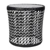 Brisbane Wicker Table And Chair Set Black And White Finish