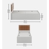 Astro Single Bed with Box Storage in Frosty White Finish
