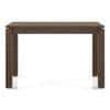 Atlas Solid Wood 4 Seater Dining Table In Danish Walnut Finish With Reed Dining Chairs