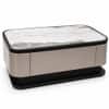 Signature Marble Champagne Metallic Executive Coffee Table