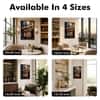 The Castle Decor Cigar Whiskey Glass Wall Art Framed Painting 14x20 Inch