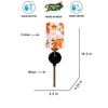 Devansh Metal Electric Wall Light in Black Colour with Multi Shade Count of 1 Light