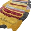 Jaipur Rugs Soft Abstract Wool Viscose Tufted Rug Yellow 5x9 ft