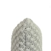 Popcorn Knit Grey Melange Pink Cushion Cover 16X16  Inches