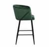 Doe Buck Velvet Counter Height Bar Stool in Green Colour