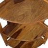Cutlet Solid Wood  Bookshelf in Honey Oak Finish