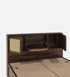 Kambry Solid Wood Queen  Size Upholstered Bed With Box Storage (Provincial Teak Finish)