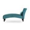 Fiest Velvet Chaise Launger in T Blue Colour
